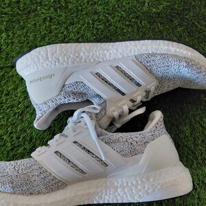 Adidas Ultra Boost White and Gray Running Shoes